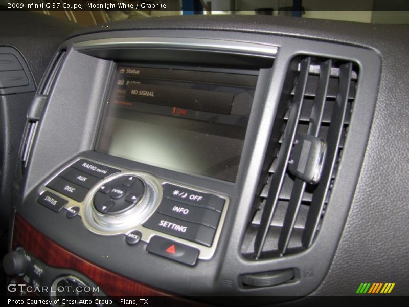 Moonlight White / Graphite 2009 Infiniti G 37 Coupe