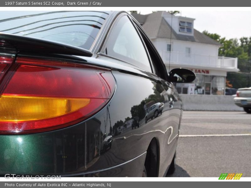 Dark Green / Gray 1997 Saturn S Series SC2 Coupe