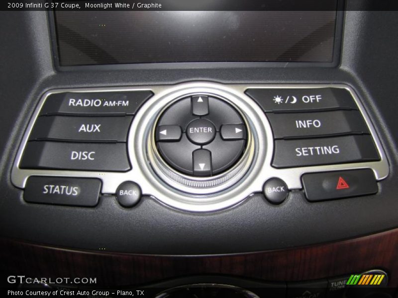 Moonlight White / Graphite 2009 Infiniti G 37 Coupe