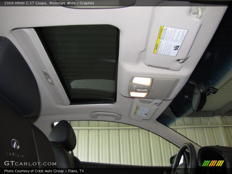 Moonlight White / Graphite 2009 Infiniti G 37 Coupe