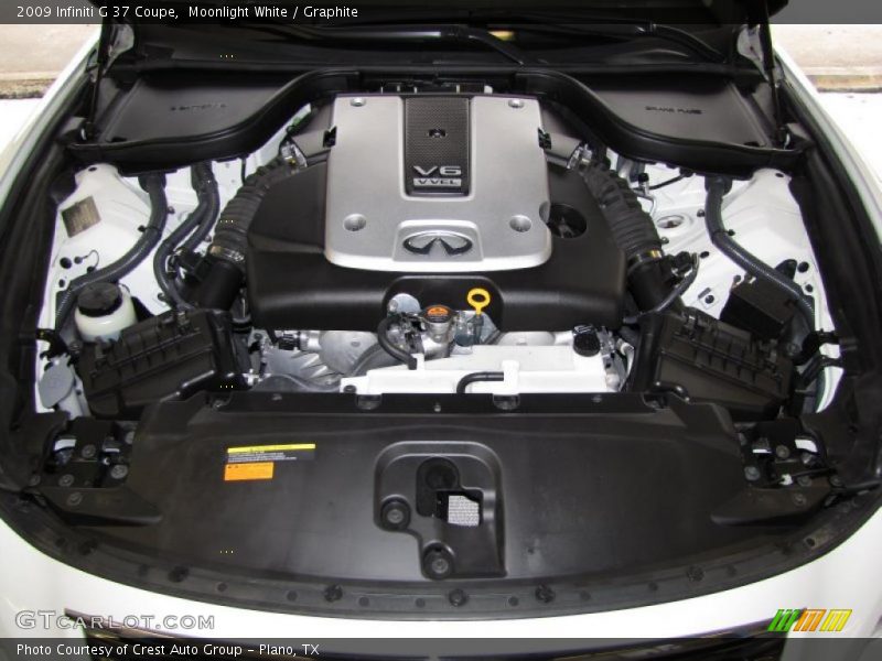 Moonlight White / Graphite 2009 Infiniti G 37 Coupe