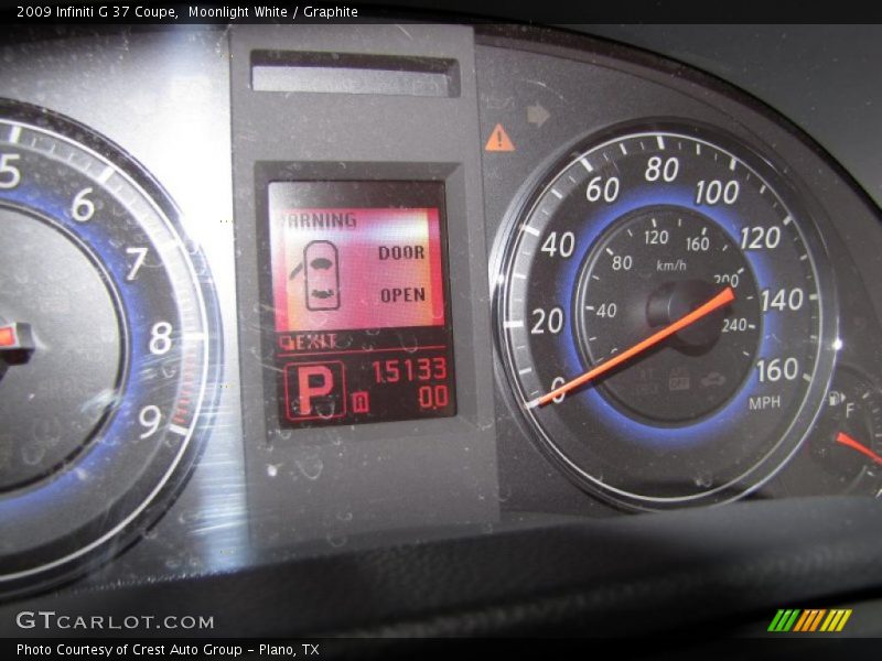 Moonlight White / Graphite 2009 Infiniti G 37 Coupe