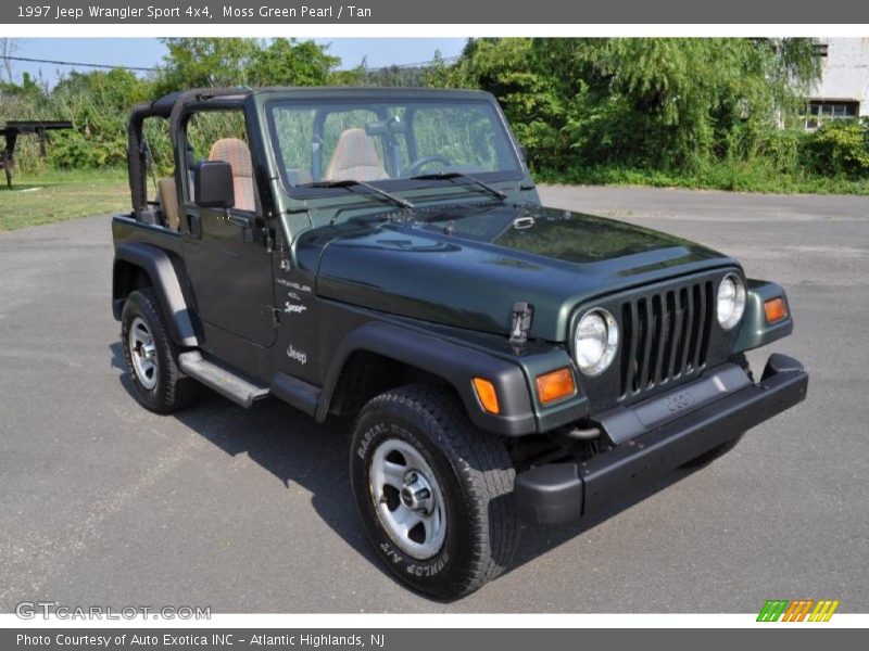 Moss Green Pearl / Tan 1997 Jeep Wrangler Sport 4x4