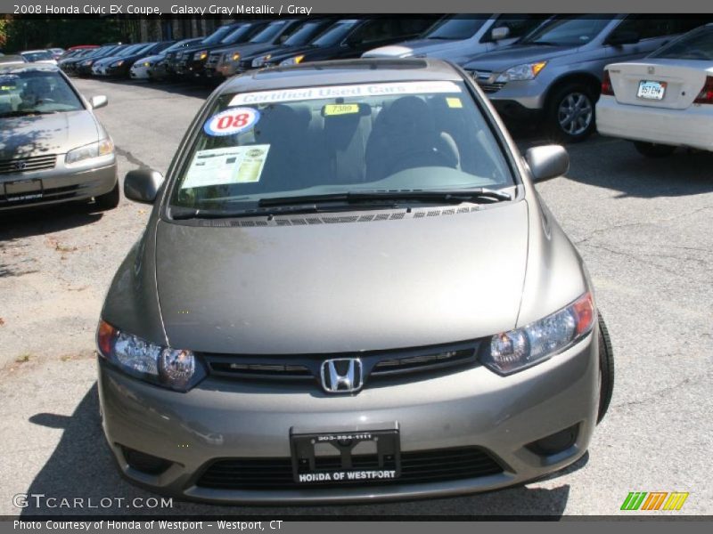 Galaxy Gray Metallic / Gray 2008 Honda Civic EX Coupe