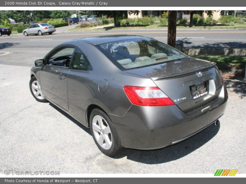 Galaxy Gray Metallic / Gray 2008 Honda Civic EX Coupe