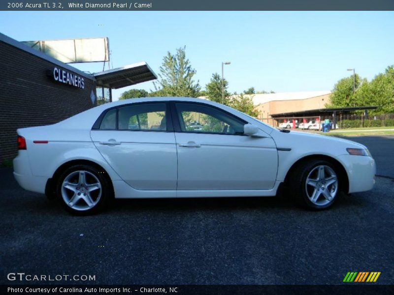 White Diamond Pearl / Camel 2006 Acura TL 3.2