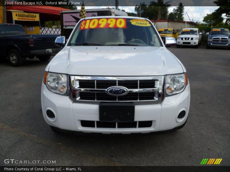 Oxford White / Stone 2008 Ford Escape XLS