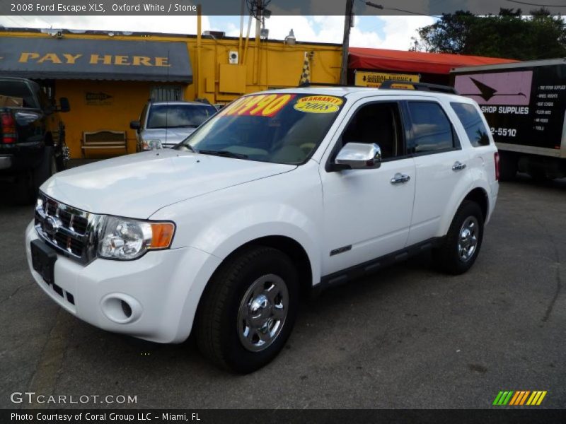 Oxford White / Stone 2008 Ford Escape XLS