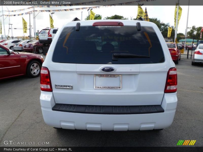 Oxford White / Stone 2008 Ford Escape XLS