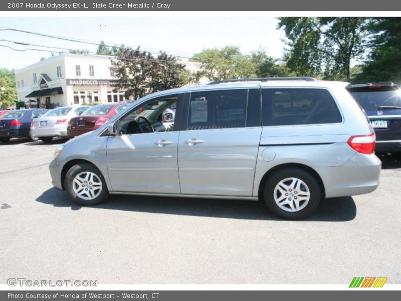 Slate Green Metallic / Gray 2007 Honda Odyssey EX-L