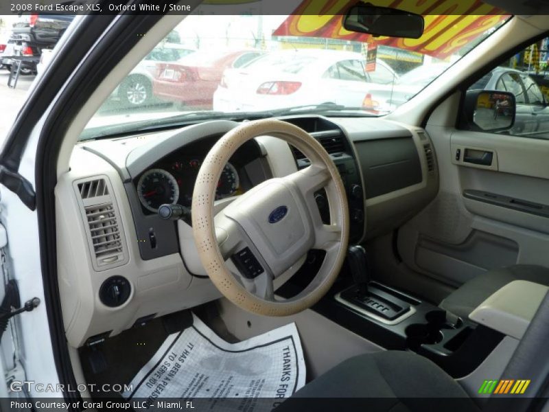 Oxford White / Stone 2008 Ford Escape XLS