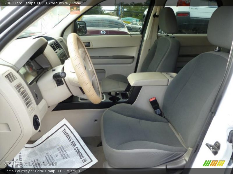 Oxford White / Stone 2008 Ford Escape XLS