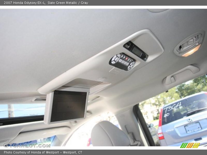 Slate Green Metallic / Gray 2007 Honda Odyssey EX-L