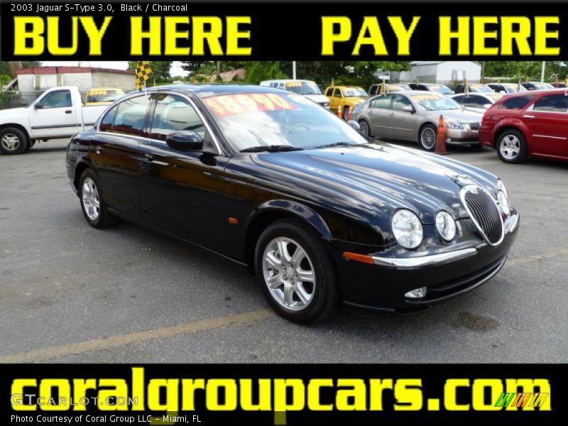 Black / Charcoal 2003 Jaguar S-Type 3.0