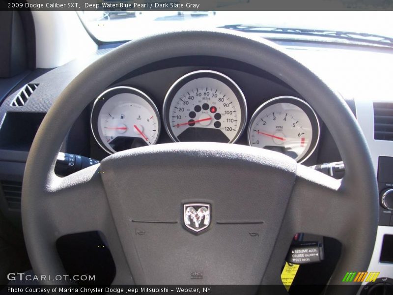 Deep Water Blue Pearl / Dark Slate Gray 2009 Dodge Caliber SXT