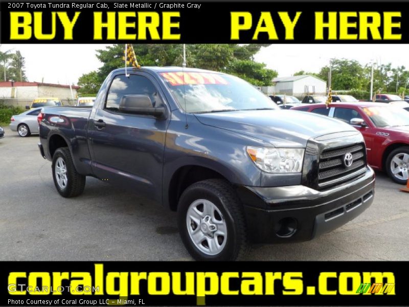 Slate Metallic / Graphite Gray 2007 Toyota Tundra Regular Cab