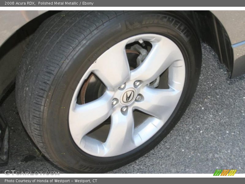 Polished Metal Metallic / Ebony 2008 Acura RDX
