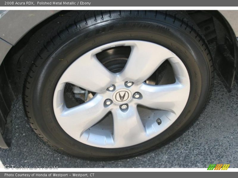 Polished Metal Metallic / Ebony 2008 Acura RDX