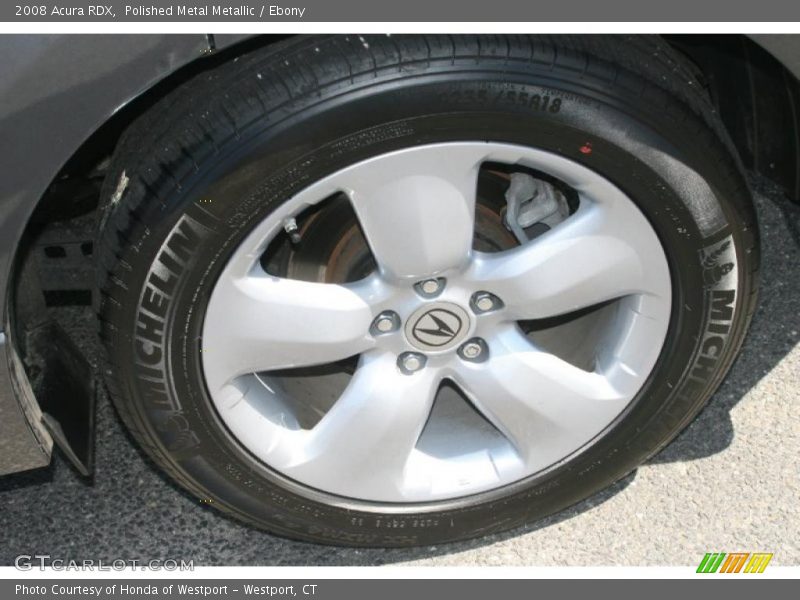 Polished Metal Metallic / Ebony 2008 Acura RDX