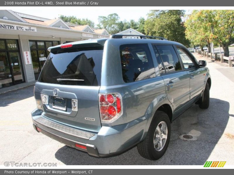 Steel Blue Metallic / Gray 2008 Honda Pilot EX-L 4WD