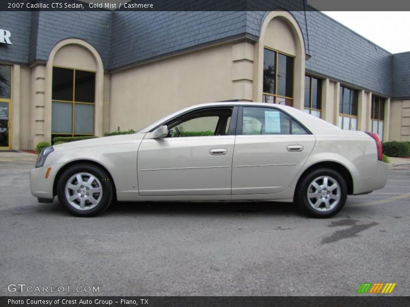 Gold Mist / Cashmere 2007 Cadillac CTS Sedan