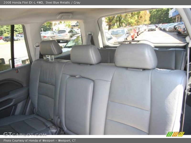 Steel Blue Metallic / Gray 2008 Honda Pilot EX-L 4WD