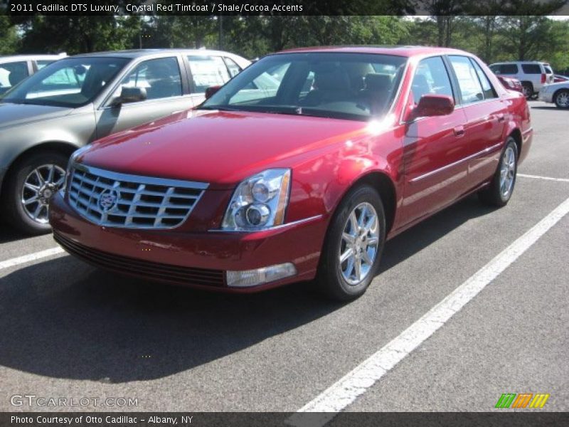 Crystal Red Tintcoat / Shale/Cocoa Accents 2011 Cadillac DTS Luxury