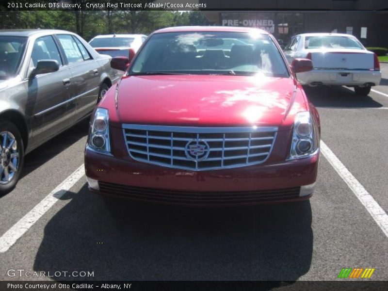 Crystal Red Tintcoat / Shale/Cocoa Accents 2011 Cadillac DTS Luxury