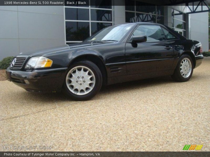 Black / Black 1998 Mercedes-Benz SL 500 Roadster