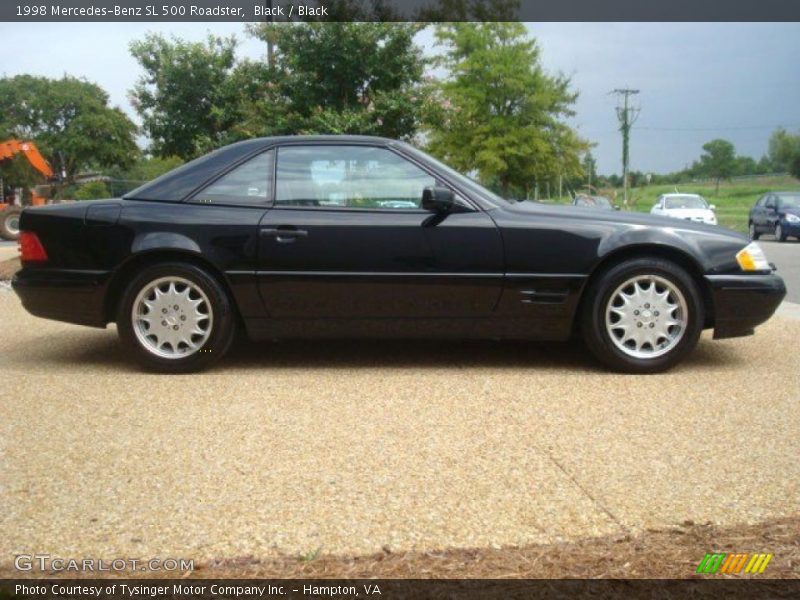 Black / Black 1998 Mercedes-Benz SL 500 Roadster