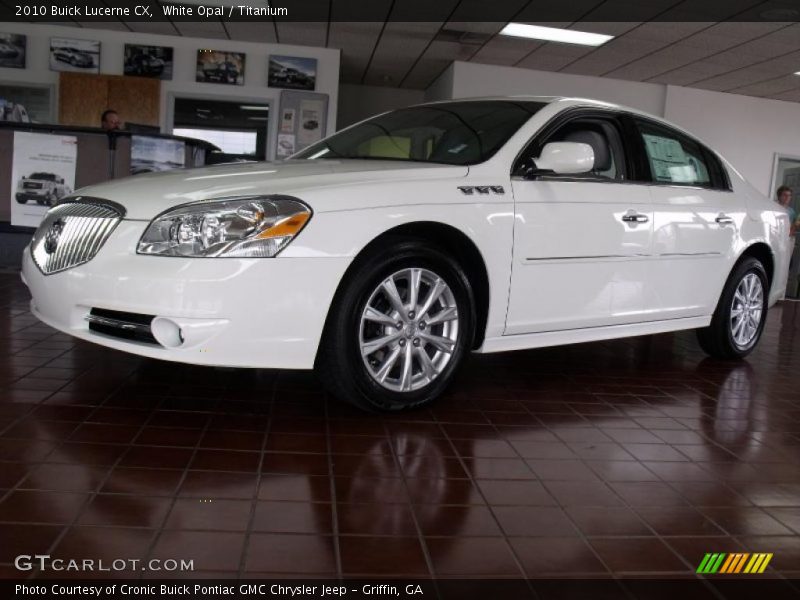 White Opal / Titanium 2010 Buick Lucerne CX