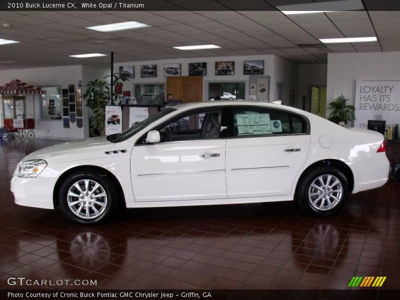 White Opal / Titanium 2010 Buick Lucerne CX