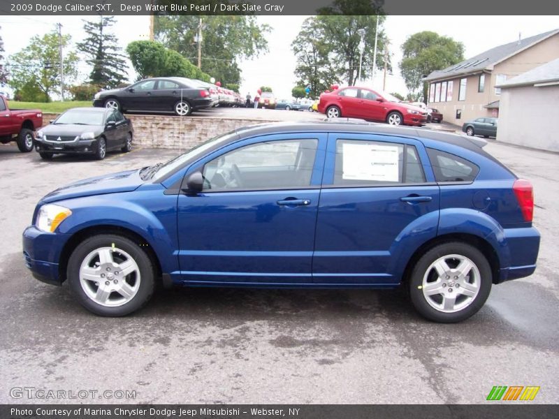 Deep Water Blue Pearl / Dark Slate Gray 2009 Dodge Caliber SXT