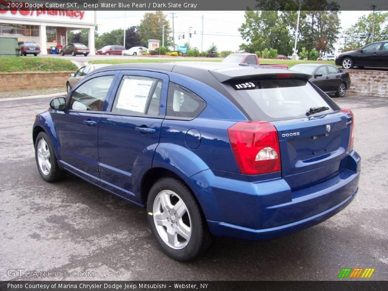 Deep Water Blue Pearl / Dark Slate Gray 2009 Dodge Caliber SXT