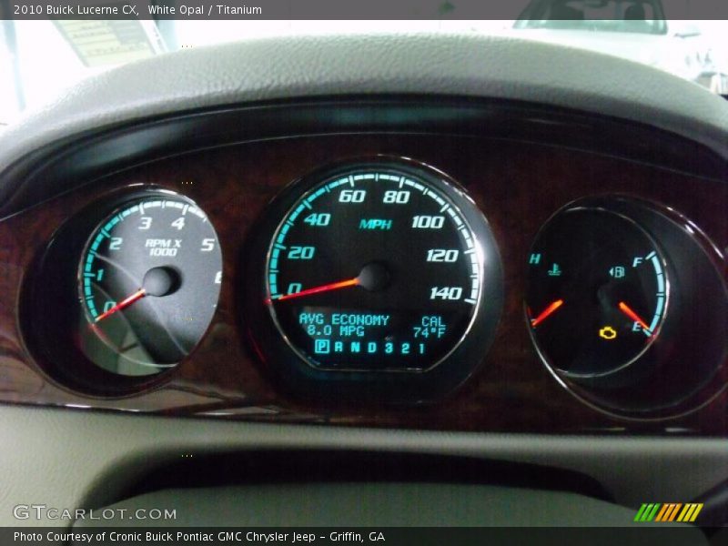 White Opal / Titanium 2010 Buick Lucerne CX