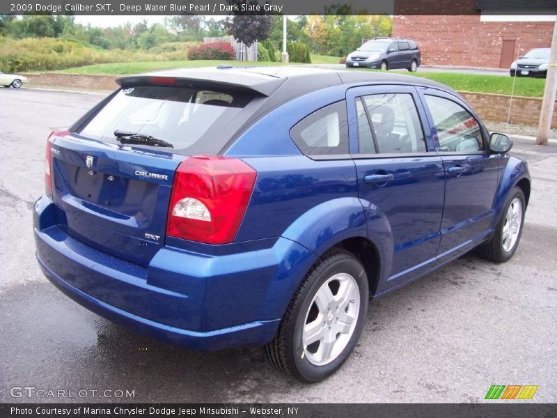 Deep Water Blue Pearl / Dark Slate Gray 2009 Dodge Caliber SXT