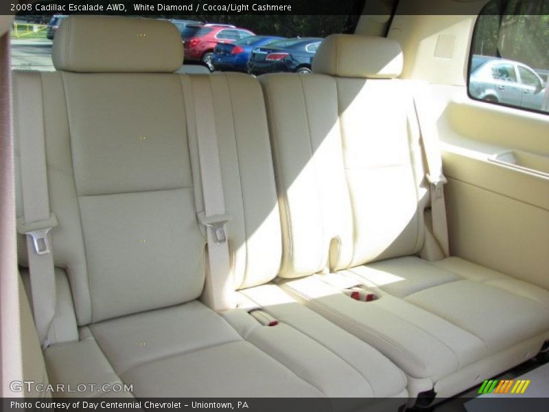 White Diamond / Cocoa/Light Cashmere 2008 Cadillac Escalade AWD