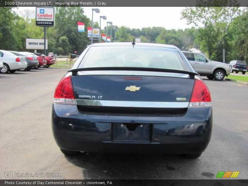 Imperial Blue Metallic / Gray 2008 Chevrolet Impala LT