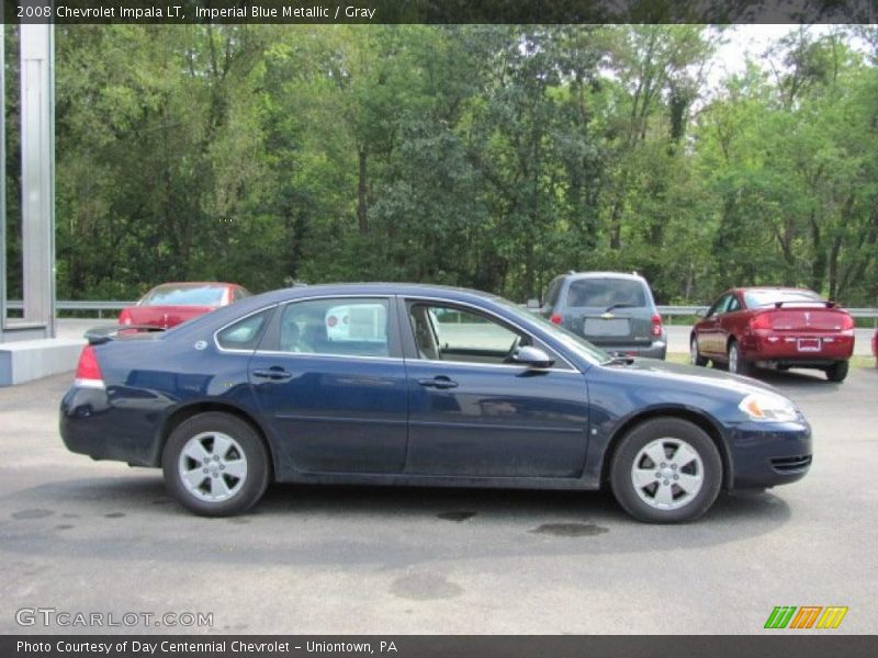Imperial Blue Metallic / Gray 2008 Chevrolet Impala LT