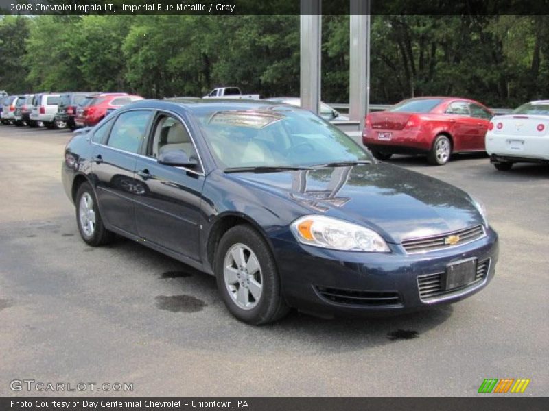 Imperial Blue Metallic / Gray 2008 Chevrolet Impala LT