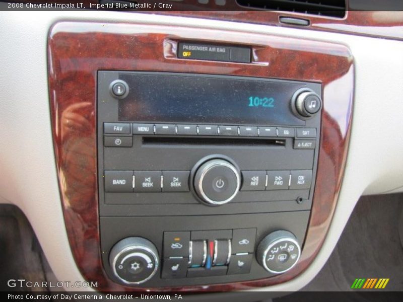 Imperial Blue Metallic / Gray 2008 Chevrolet Impala LT