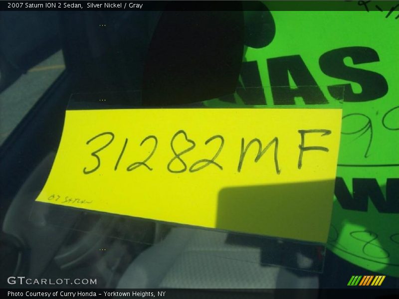 Silver Nickel / Gray 2007 Saturn ION 2 Sedan