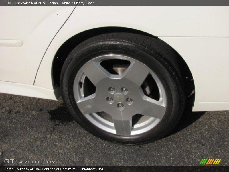 White / Ebony Black 2007 Chevrolet Malibu SS Sedan