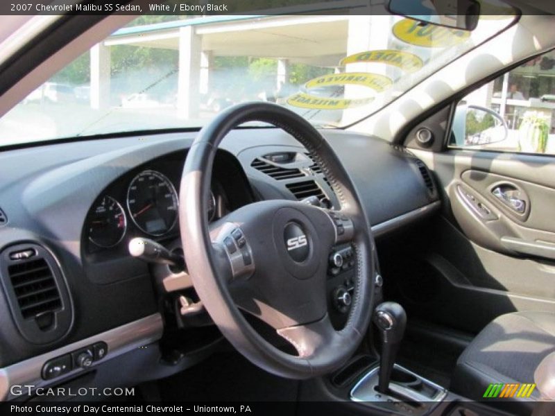 White / Ebony Black 2007 Chevrolet Malibu SS Sedan