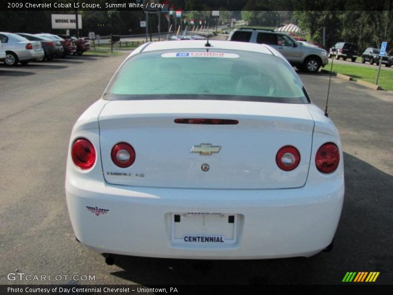 Summit White / Gray 2009 Chevrolet Cobalt LS Coupe