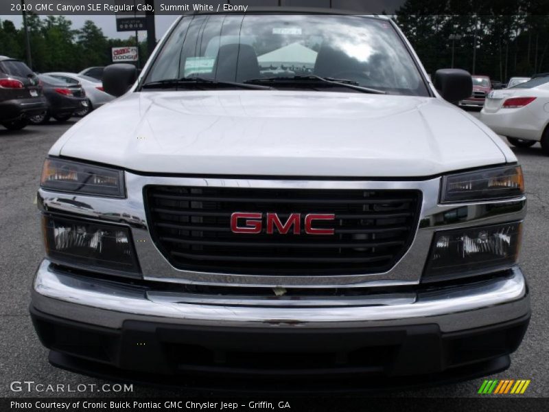 Summit White / Ebony 2010 GMC Canyon SLE Regular Cab