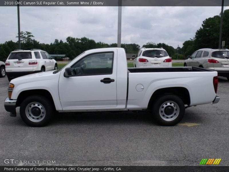 Summit White / Ebony 2010 GMC Canyon SLE Regular Cab