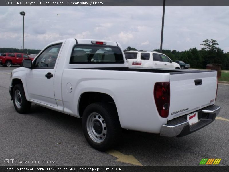 Summit White / Ebony 2010 GMC Canyon SLE Regular Cab