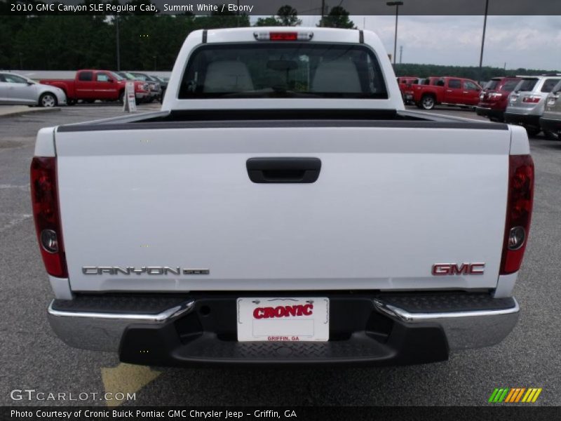 Summit White / Ebony 2010 GMC Canyon SLE Regular Cab