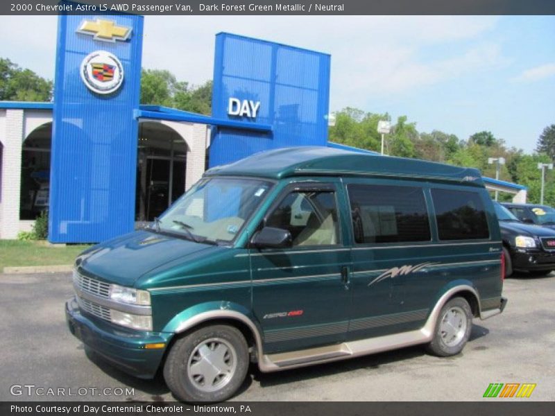 Dark Forest Green Metallic / Neutral 2000 Chevrolet Astro LS AWD Passenger Van